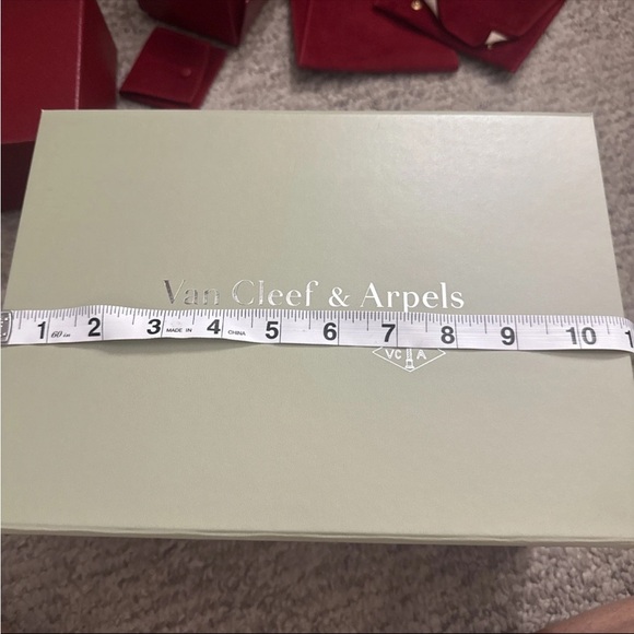 3 X VanCleef & Arpels Sage Green Rare Accent Box 11 in jewelry  storage box - Picture 5 of 7